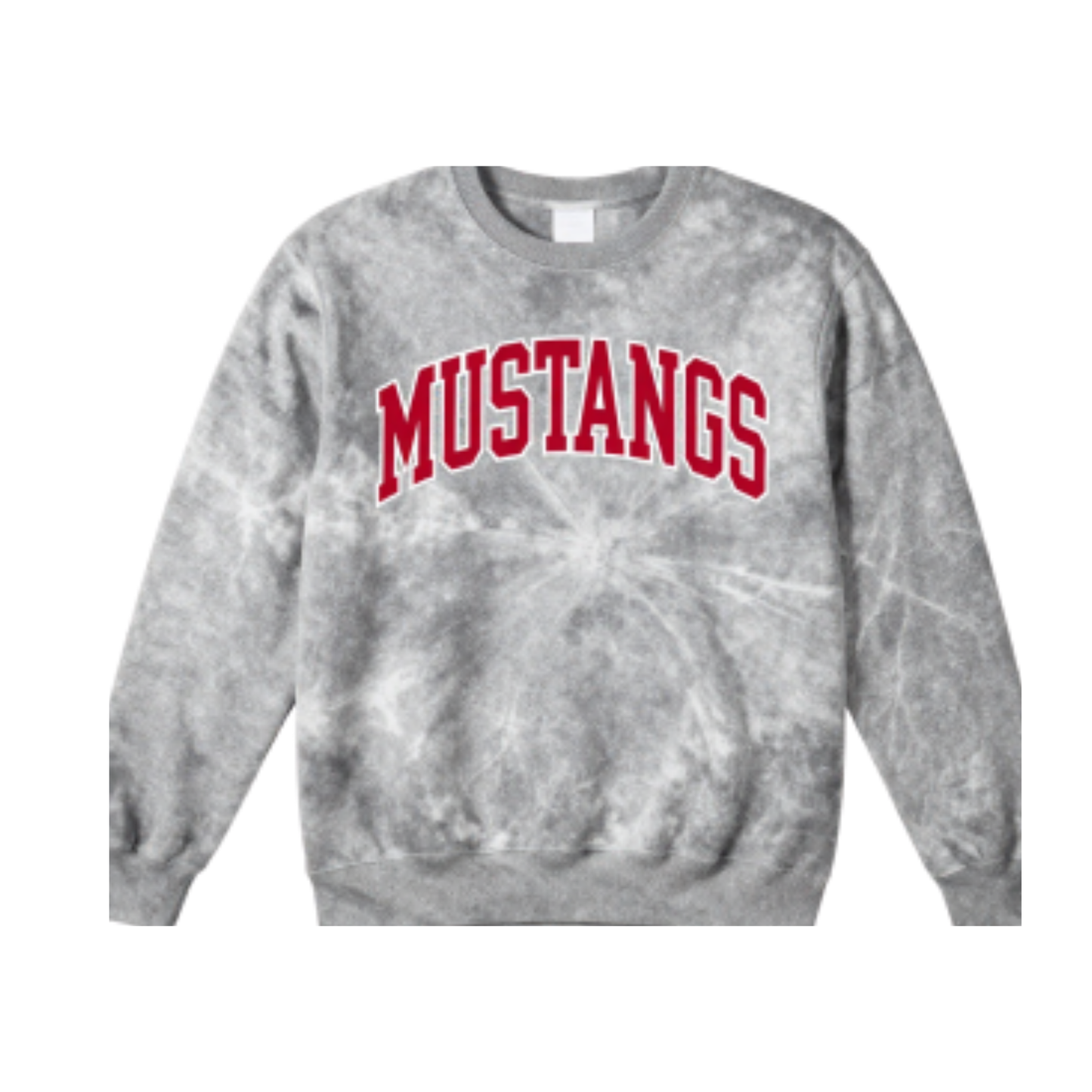 Mustangs Premium Tie Dye Crewneck