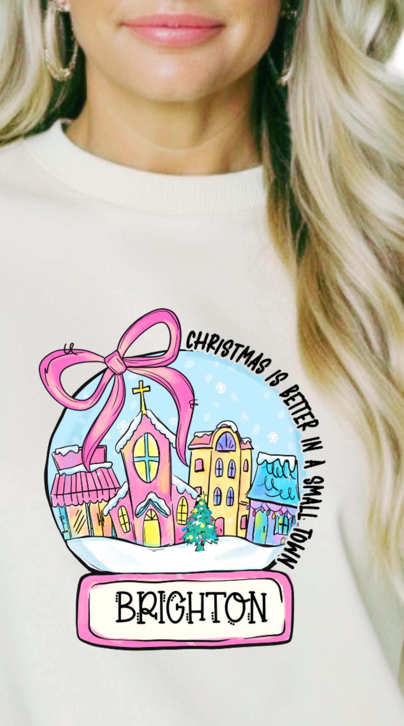 Small Town Christmas Snow Globe