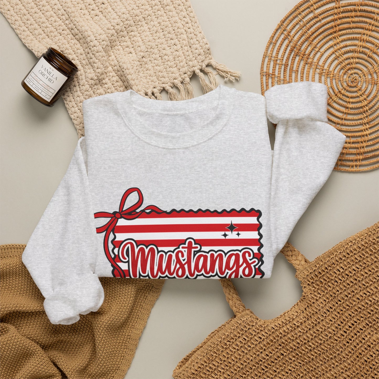 Mustangs Preppy Crewneck