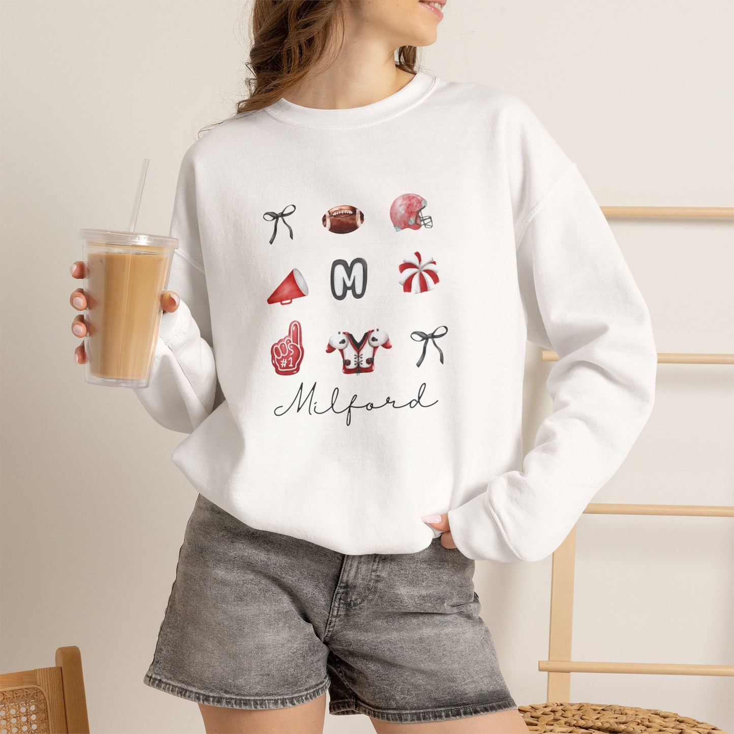 Milford Mustang Watercolor Sweatshirt