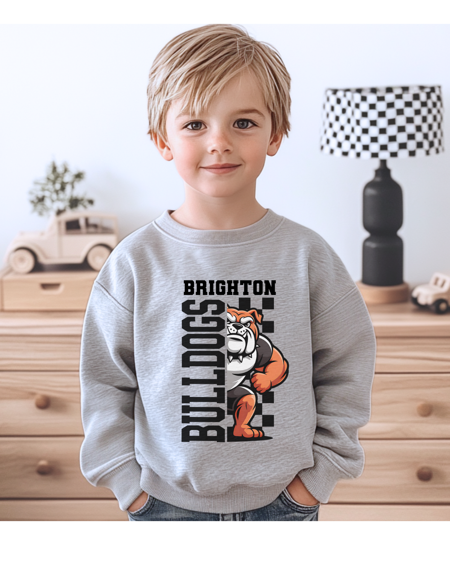 Bulldogs Mascot Crewneck-Youth