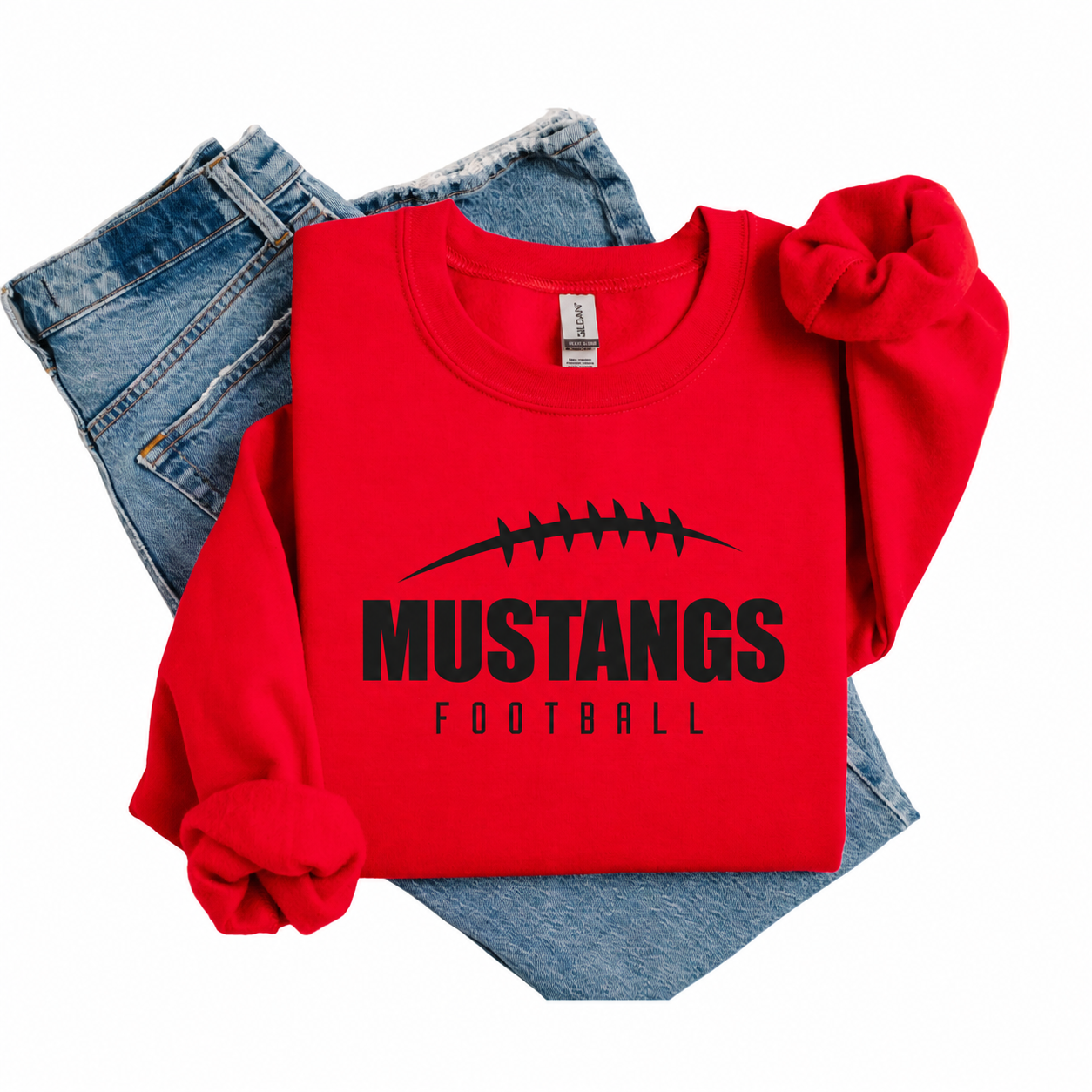 Mustangs Football Unisex Crewneck Sweatshirt