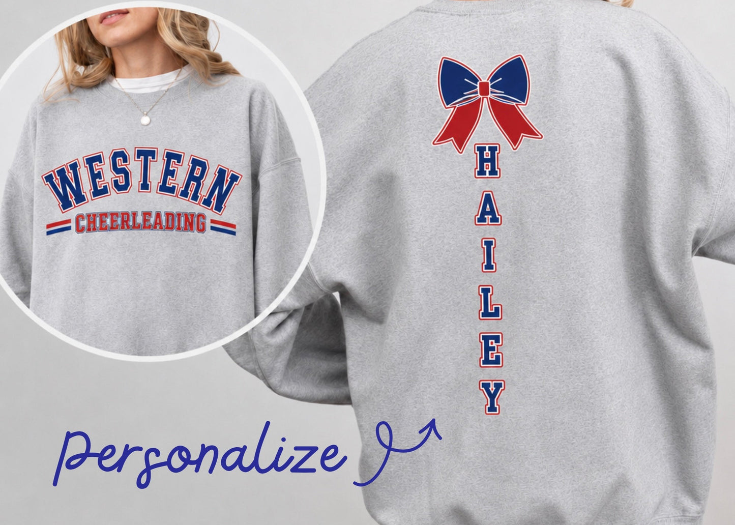 Western Cheer Personalized Crewneck