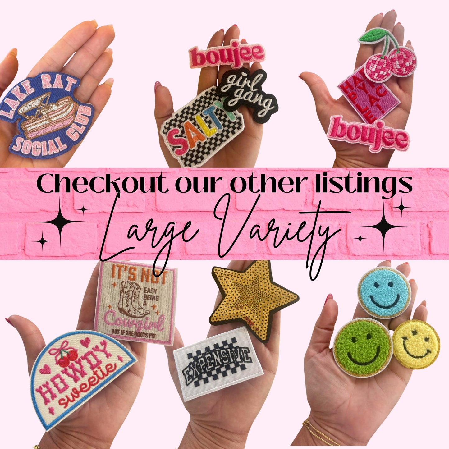 Cheer Megaphone Iron on Patch with white bow