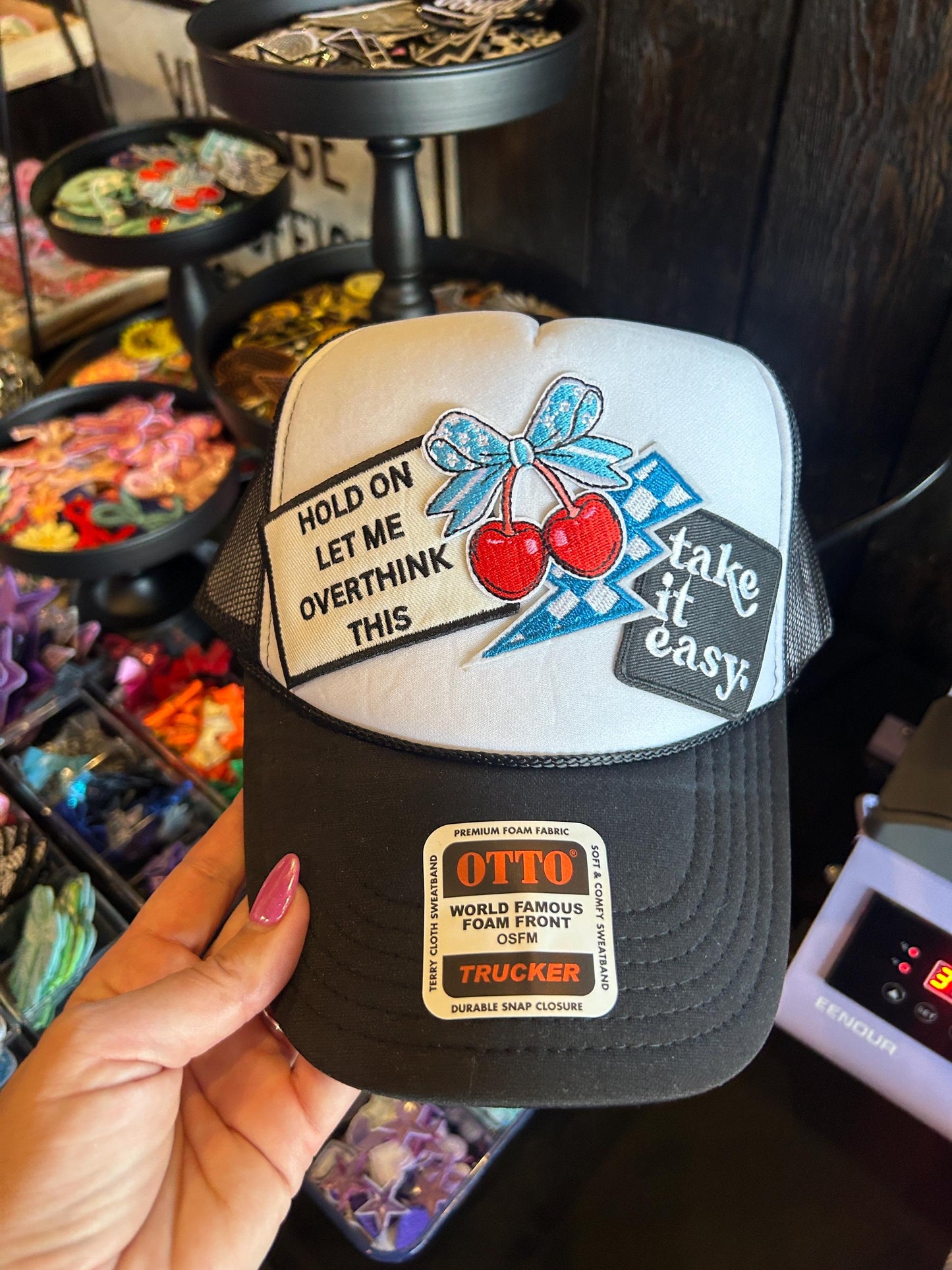 Iron On Cherry Patch, 4th of July Patches, Cherry Patch, Cute Patches, Girly Iron On Patch, Patches for Hats, Red White and Blue Patches