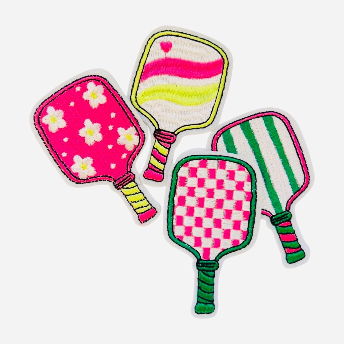 Pickleball Iron-On Patch: Dink It, Paddle, Flower & More