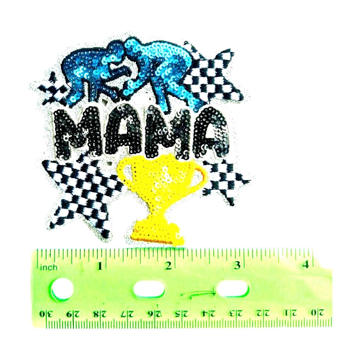 Wrestling Patches, Wrestling Mama Patch, Girls Wrestling Patch, Iron on Wrestling Patch, Patches for Wrestlers, Sports Patches