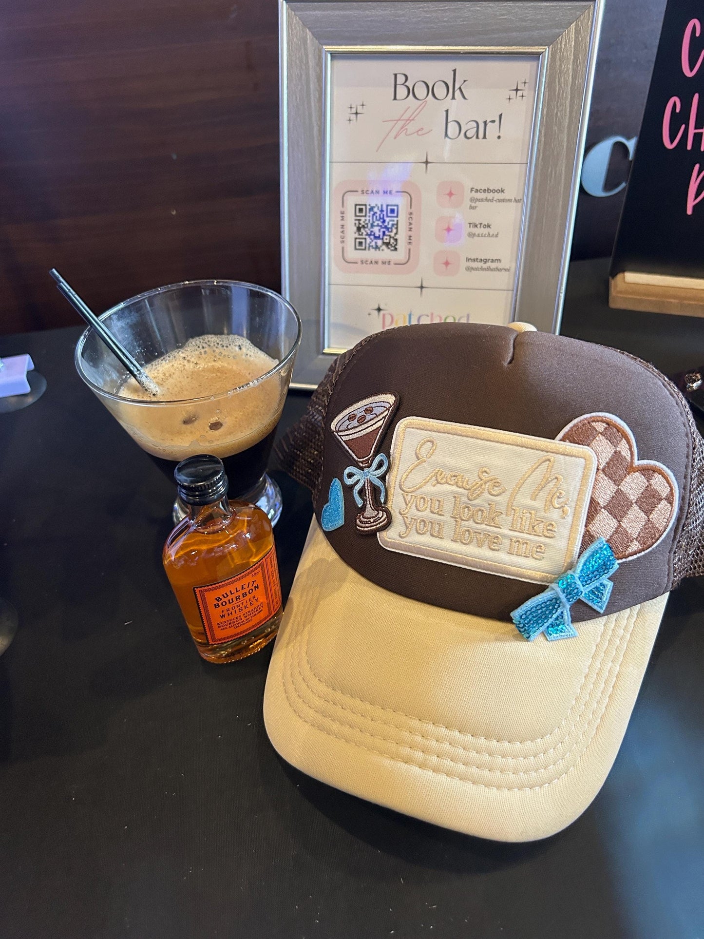 Espresso Martini Iron-On Patch Set: Tini Time Embroidered Appliques