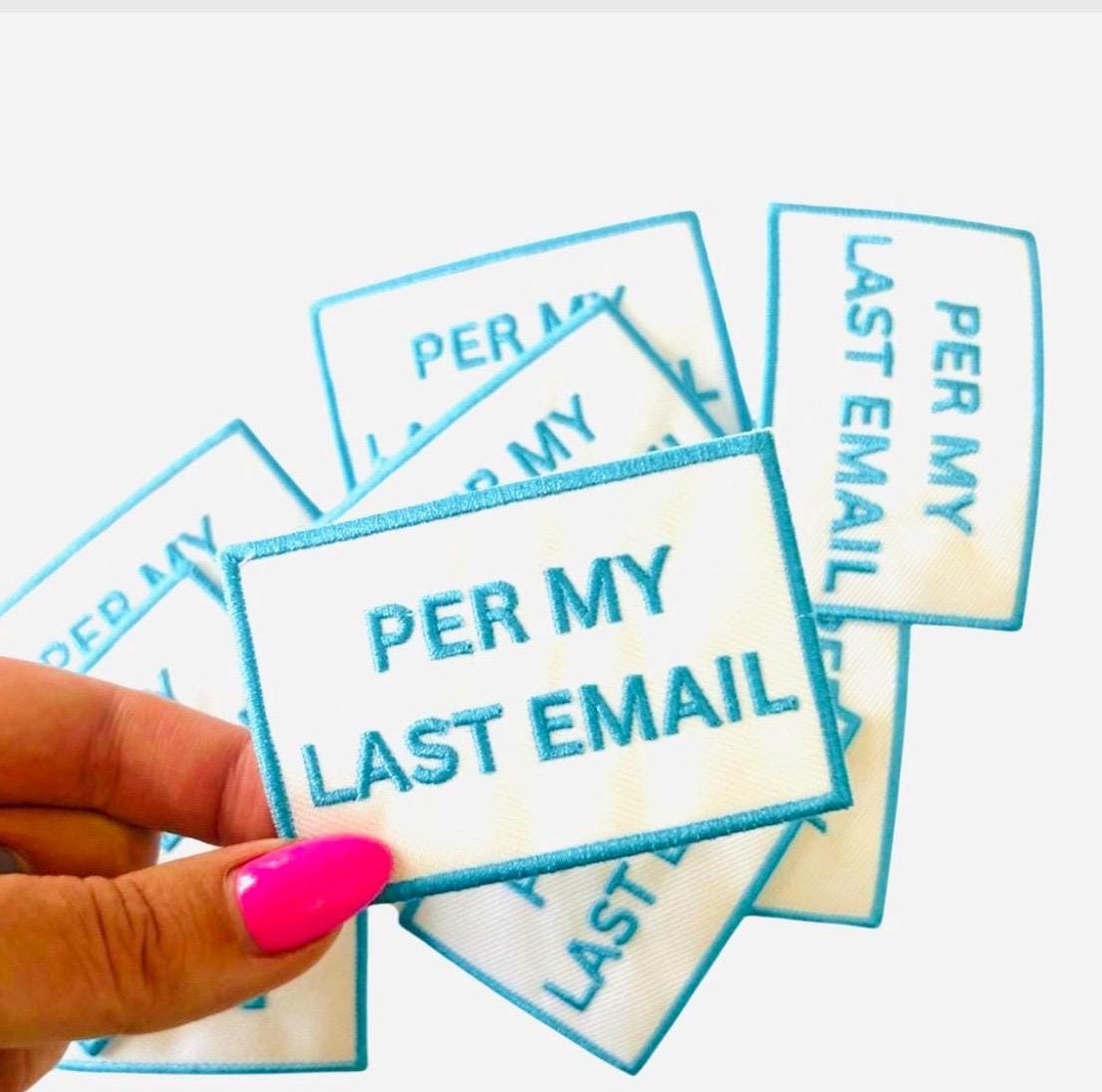 Funny Saying Iron-On Patch: Embroidered & Chenille Designs