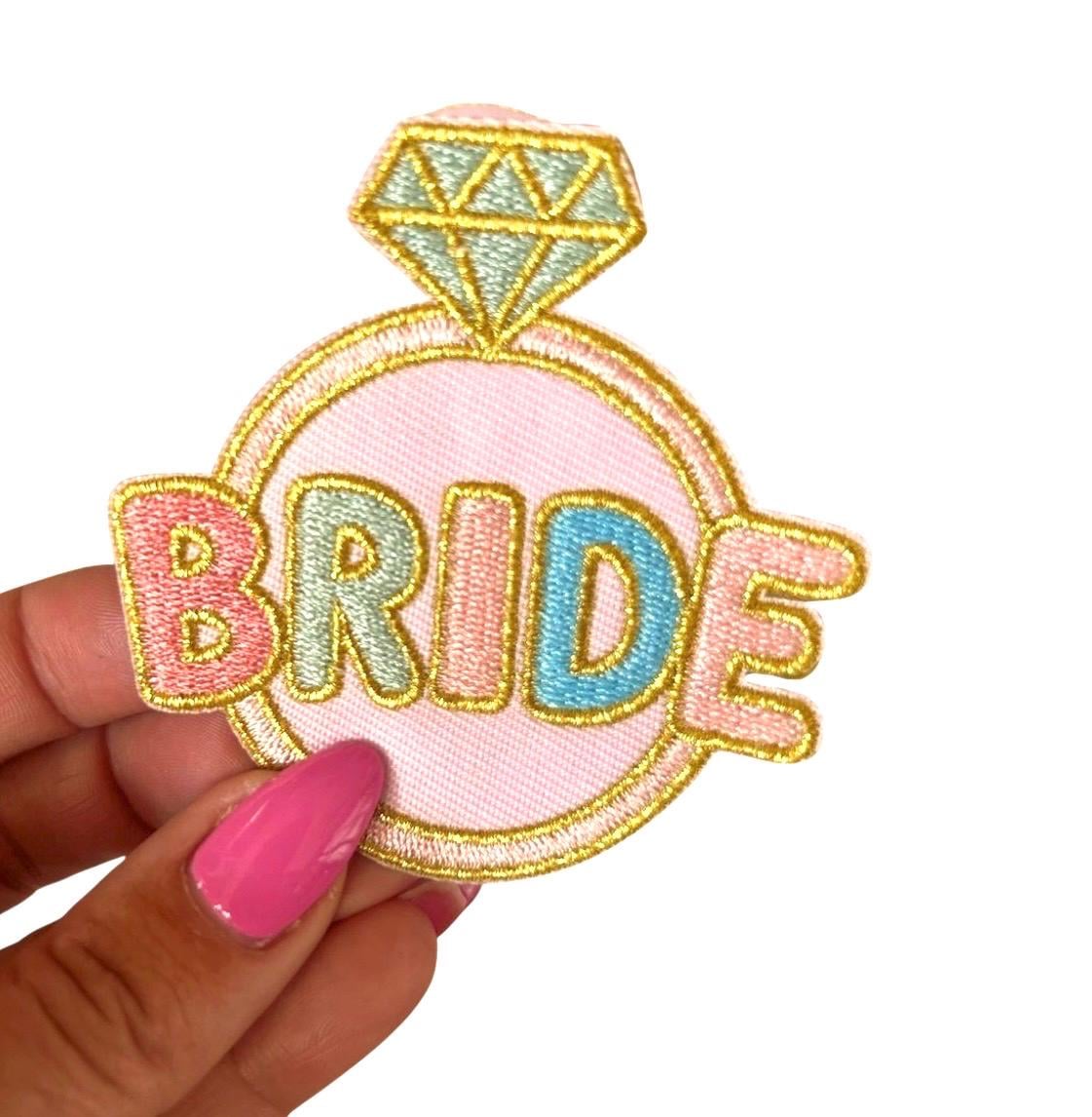 Bride Iron-On Patches: Diamond Ring, Bachelorette Party Patches