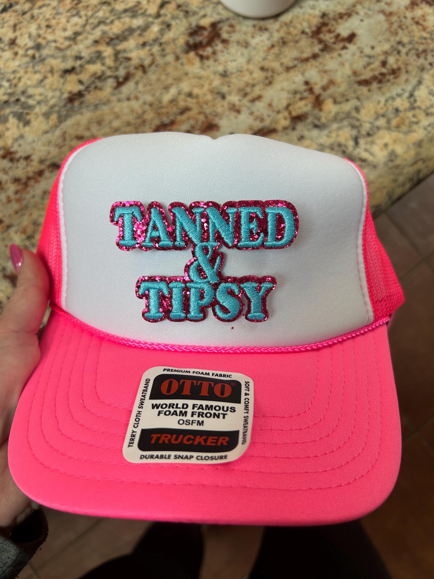 Tanned and Tipsy Iron On Patch, Summer Patches, Beach Iron On Patch, Embroidered Alcohol Patch, Adult Iron On Patch, Cocktail Patch