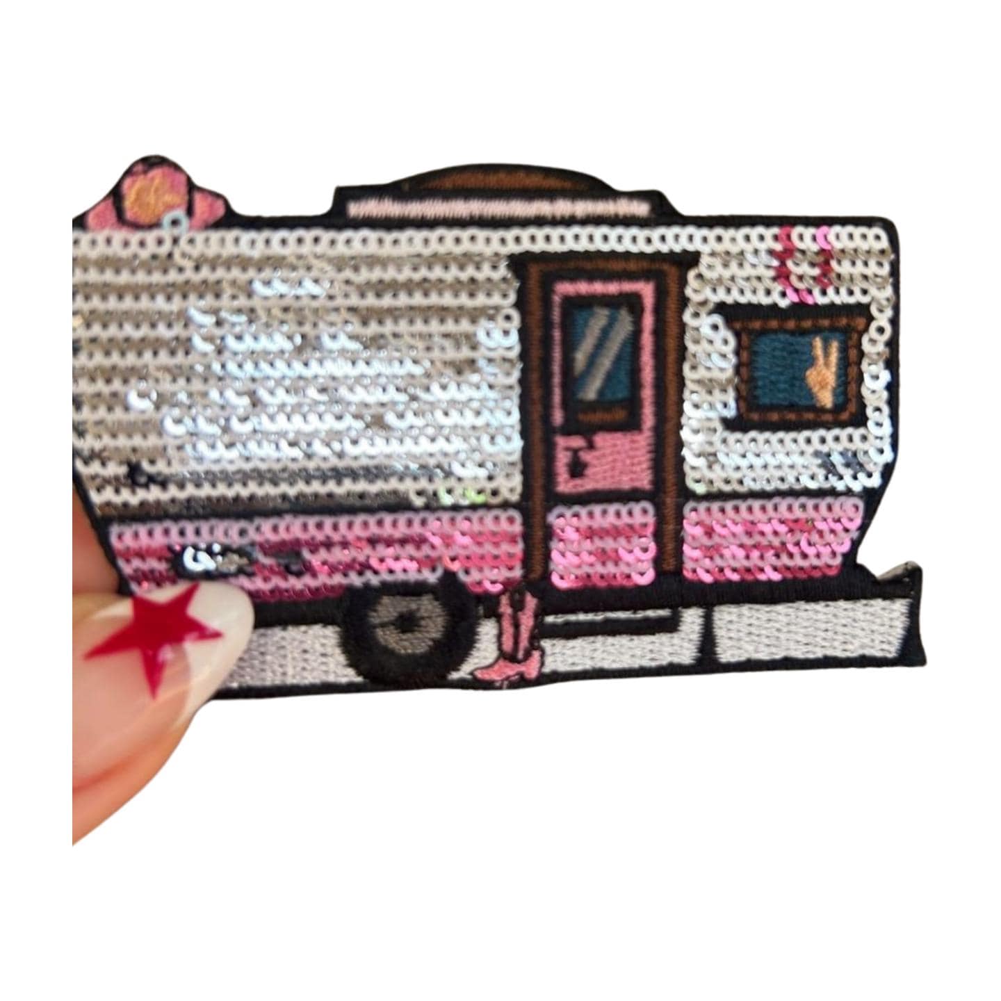 Retro Camper Iron On Patch: Glamping Camping Patches