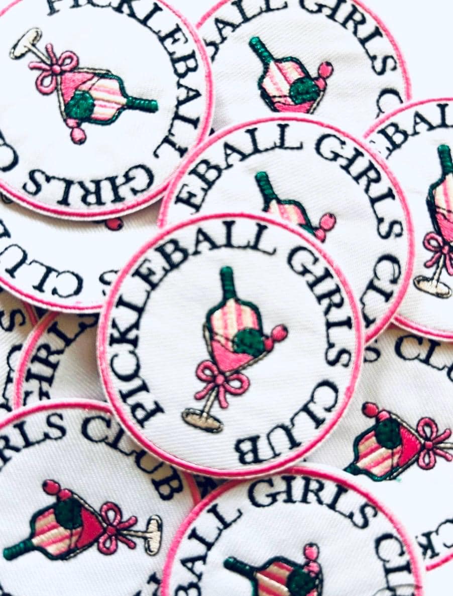 Pickleball Patches - Dink It Iron On Patches - Pickleball Paddle Patches- Pickleball Social Club Patch - Pickleball Iron On Patches