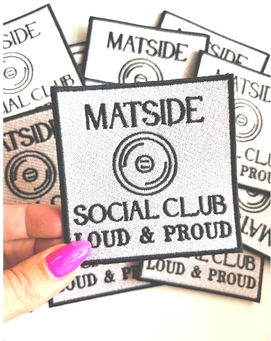 Matside Social Club Wrestling Patch: Iron-On Wrestler Gift