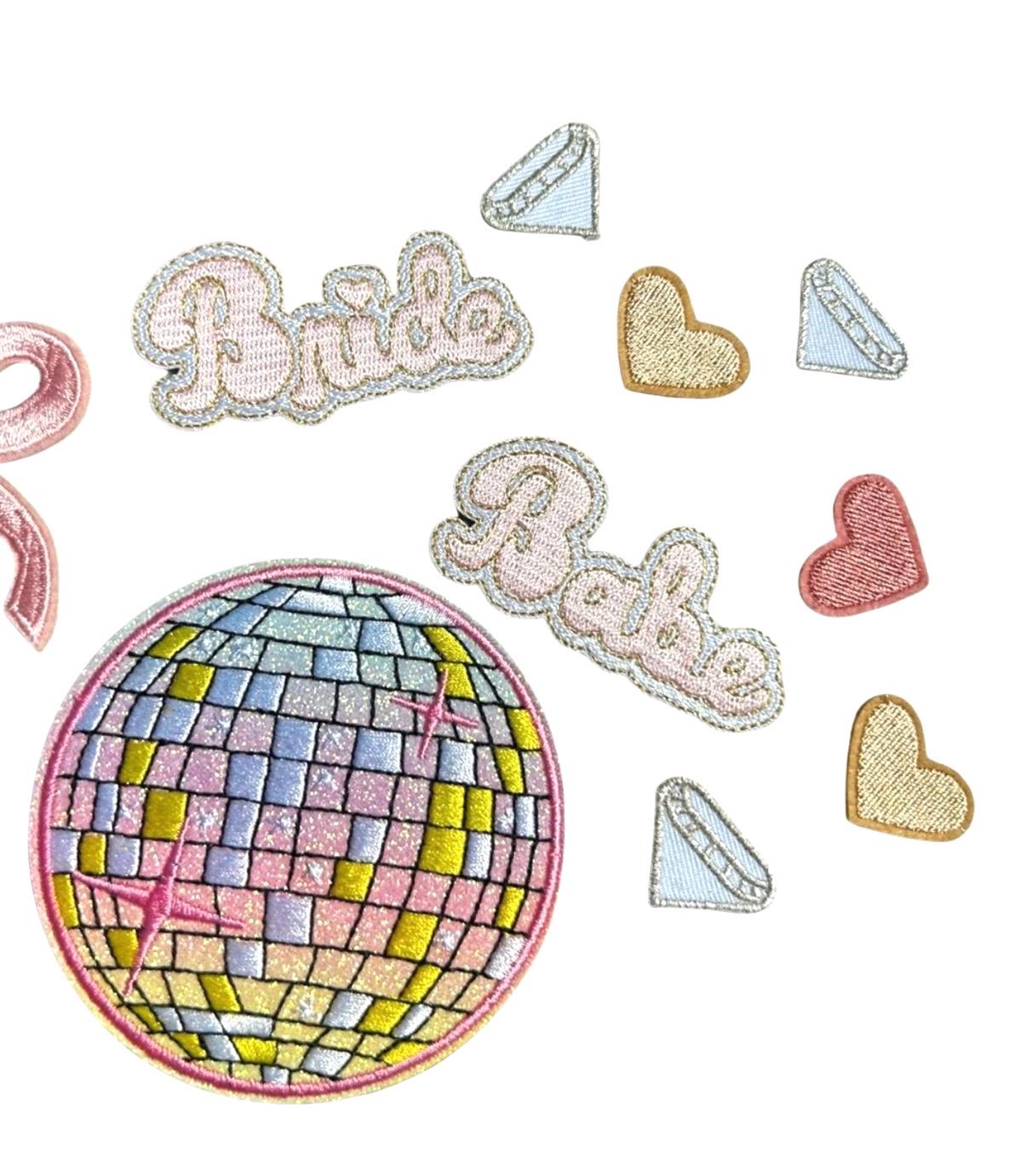 Bride Iron-On Patches: Diamond Ring, Bachelorette Party Patches
