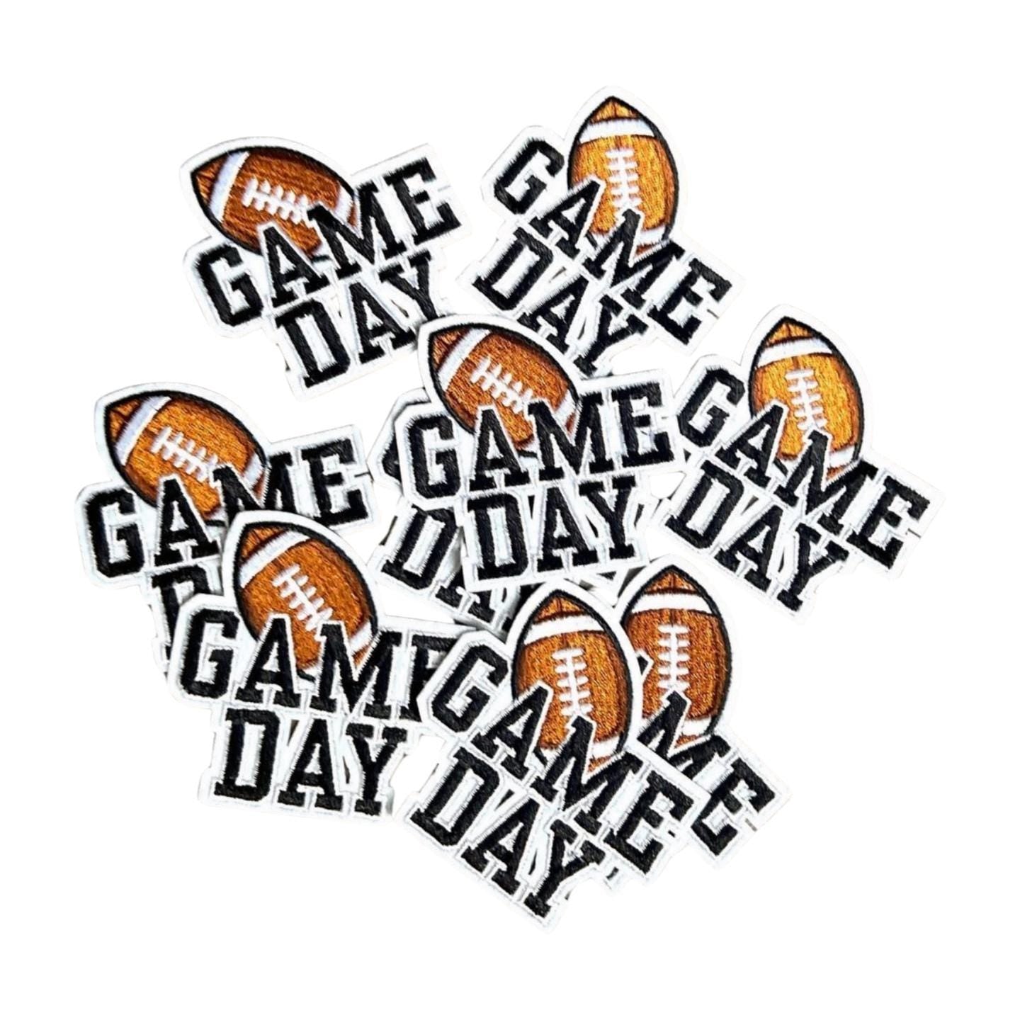 Embroidered Game Day Iron On Patch: Sports Fan Apparel