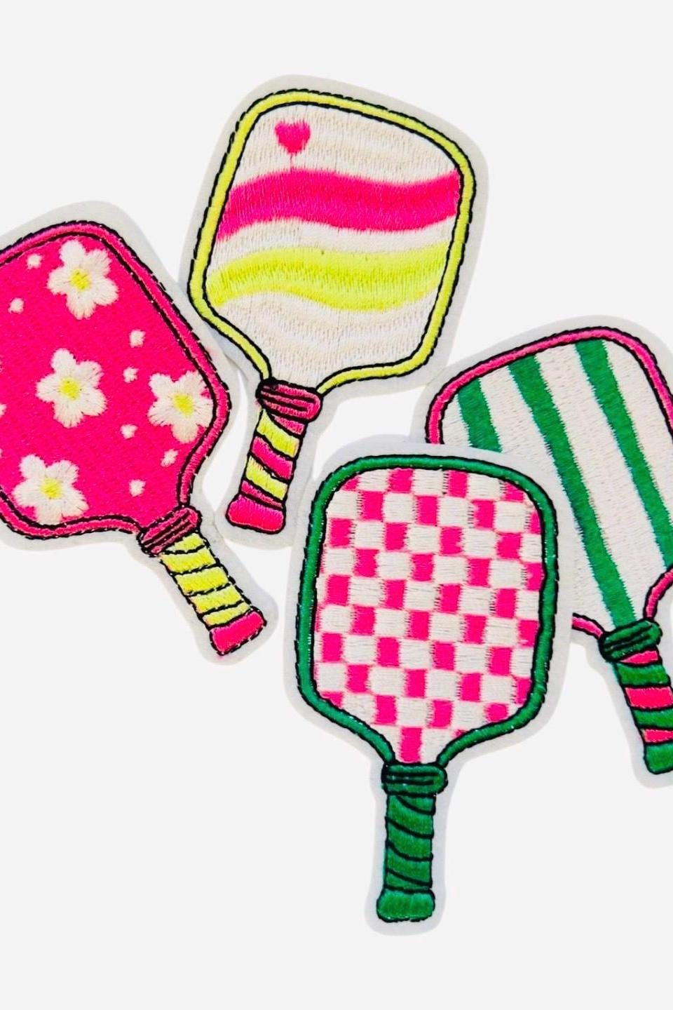 Pickleball Iron-On Patch: Dink It, Paddle, Flower & More