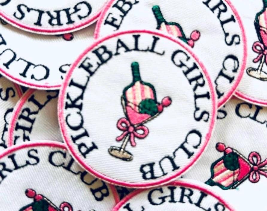 Pickleball Iron-On Patch: Dink It, Paddle, Social Club