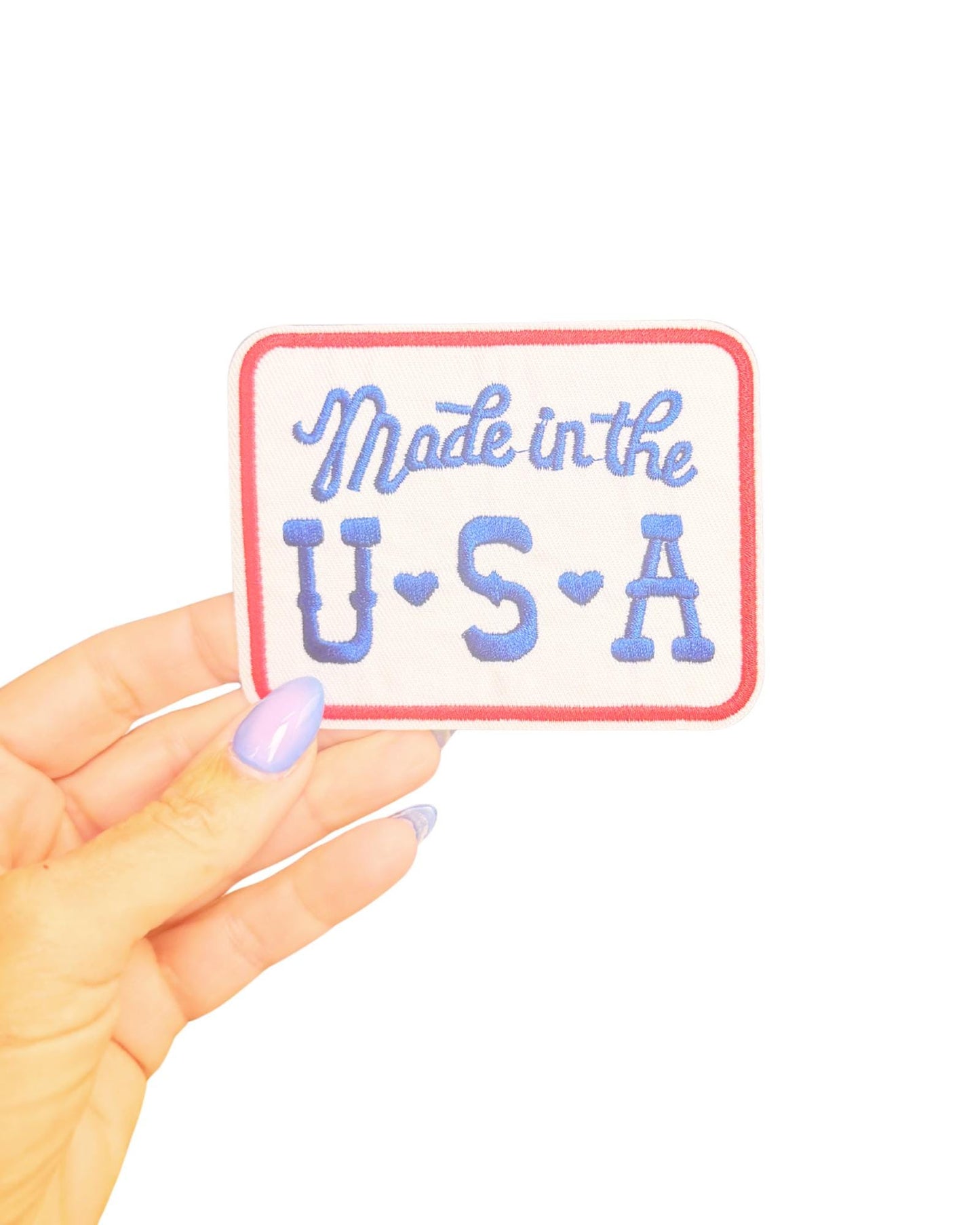4th of July Patch, Made in the USA embroidered patch