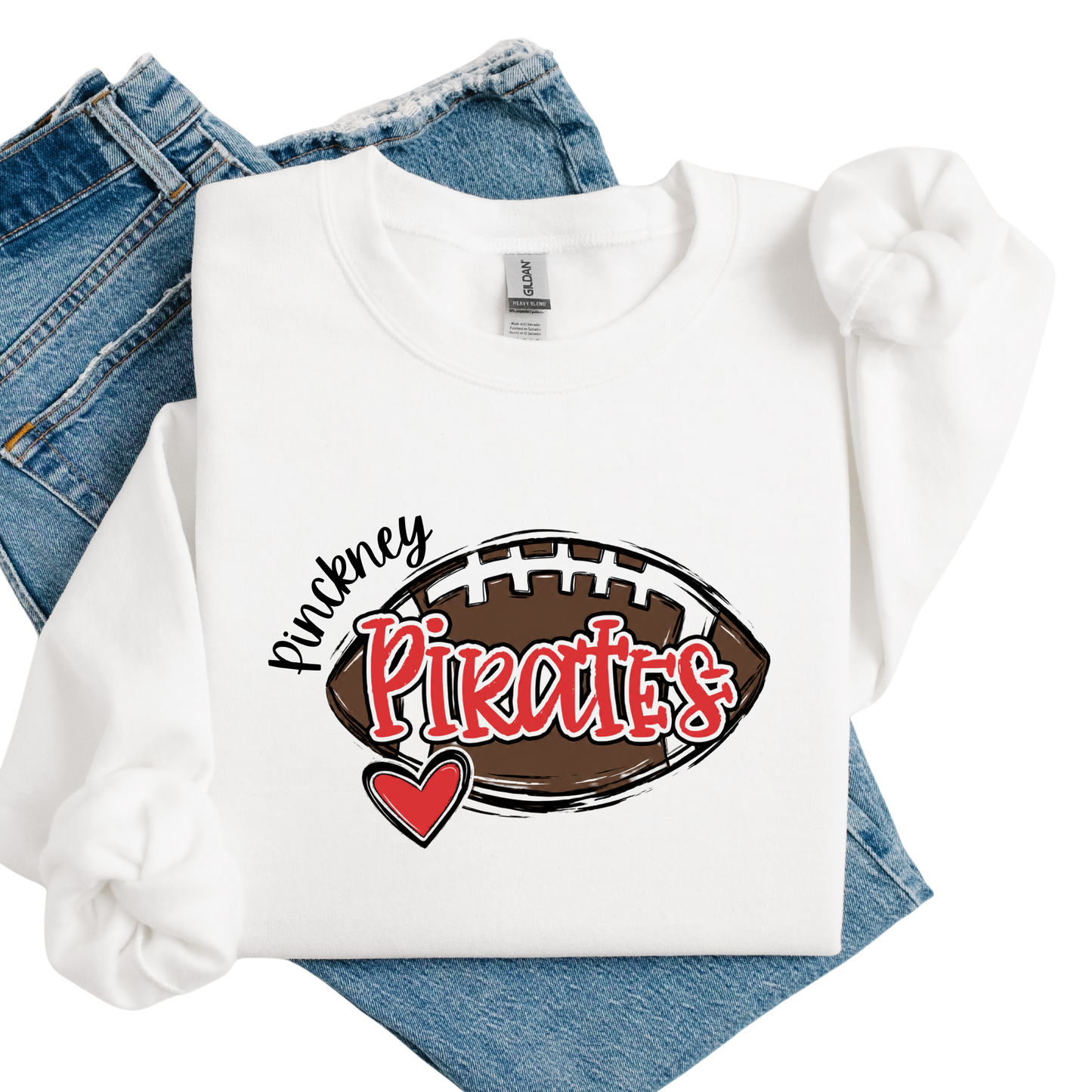 Pirates Football Girly Crewneck