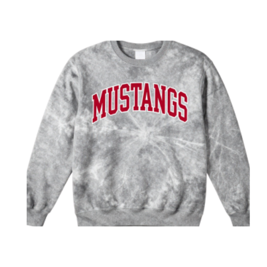 Mustangs Premium Tie Dye Crewneck