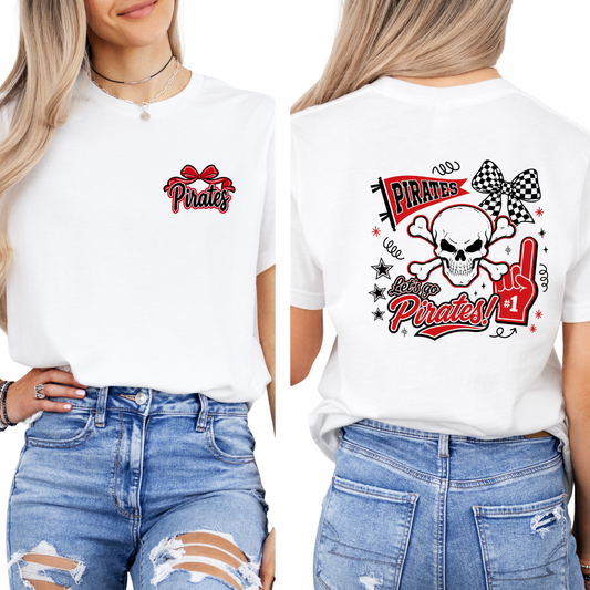 Pirates Pennant Flag Women and Girl's  Tee