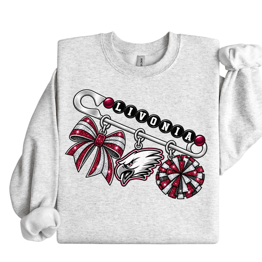 Livonia Eagles Cheerfest Charm Crewneck