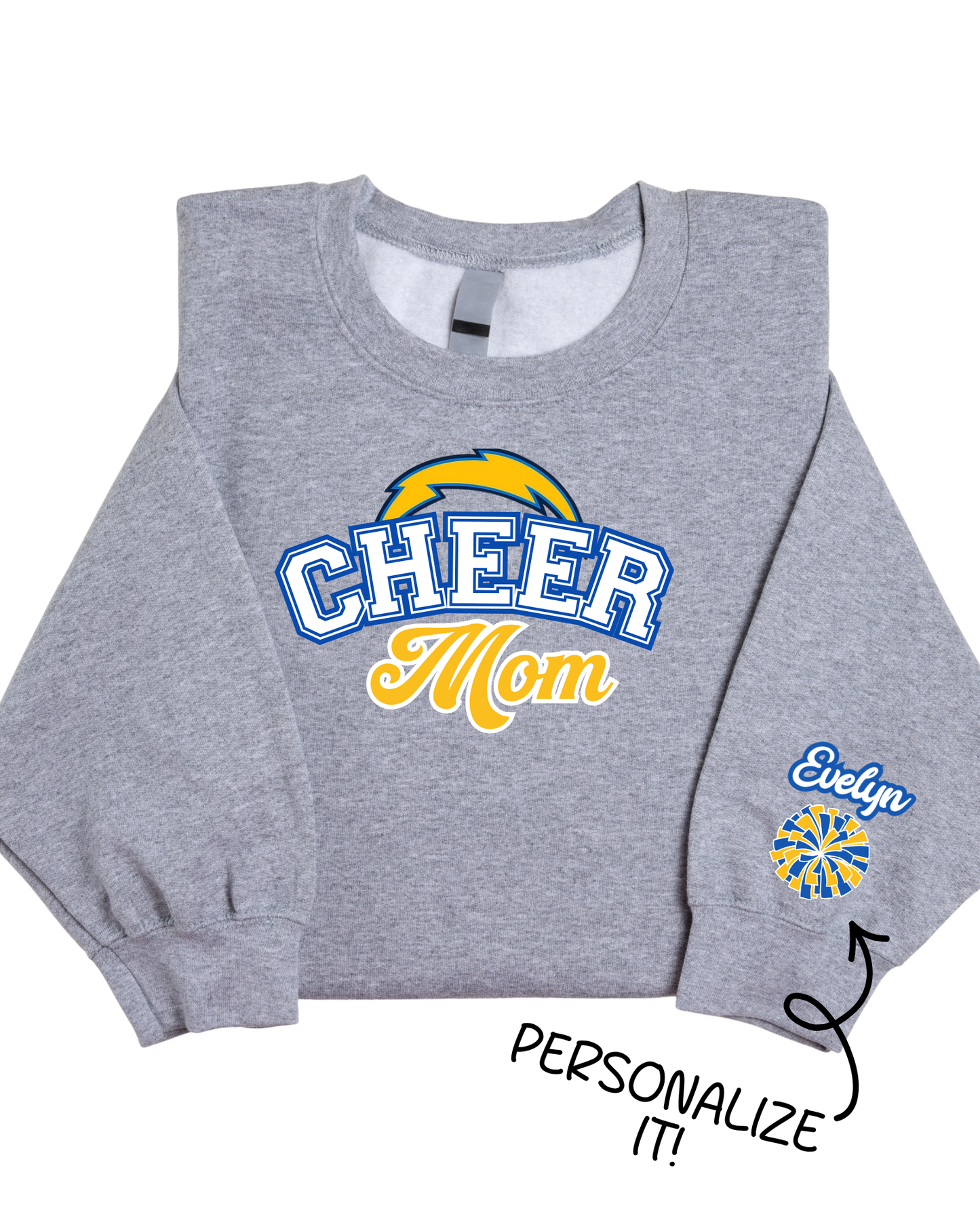 Chargers Cheer Mom- Personalized