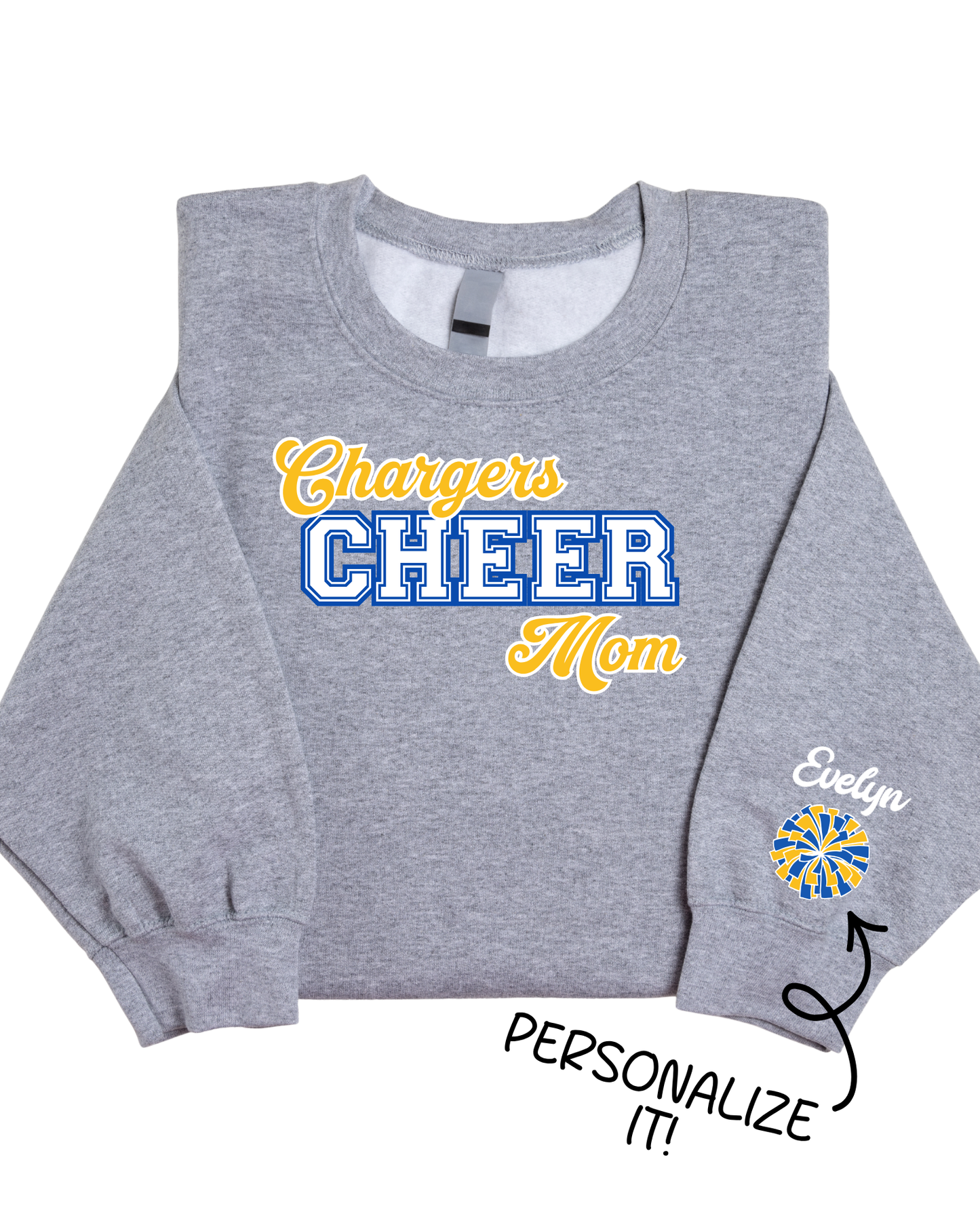 Chargers Cheer Mom- Personalized