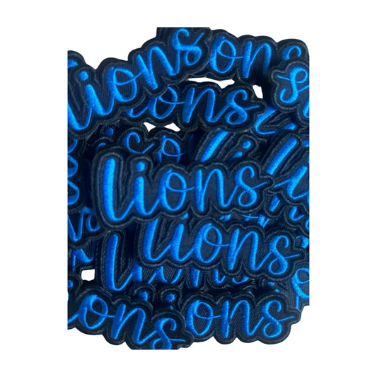 Detroit Lions 3 inch Iron On Patch