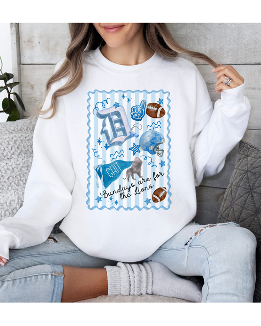 Sundays are for the Lions Crewneck