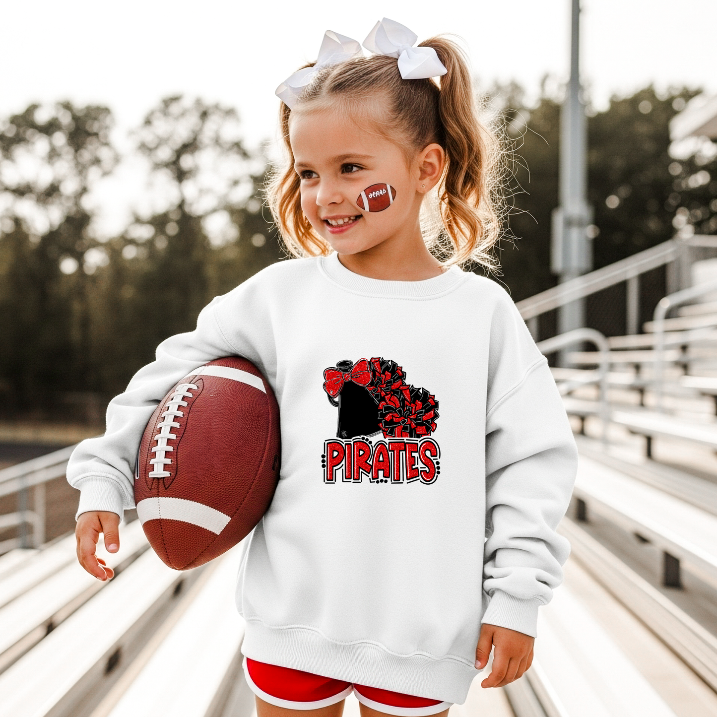 Pirates Youth Cheer/Pom Crewneck