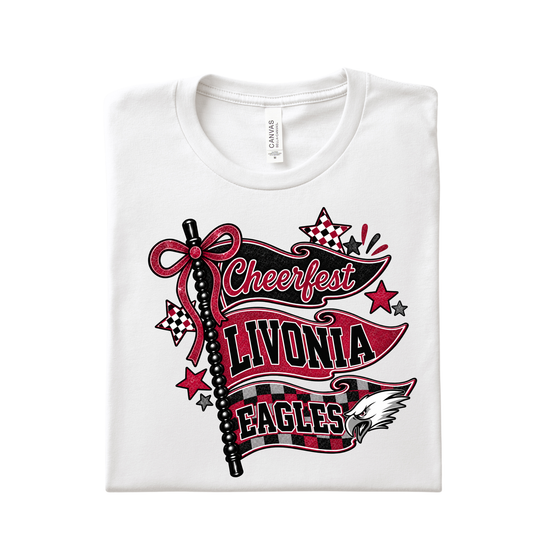 Livonia Eagles Cheerfest Pennant T-Shirt