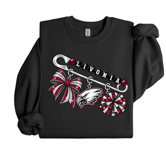 Livonia Eagles Cheerfest Charm Crewneck