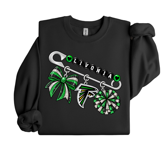 Livonia Falcons Cheerfest Charm Crewneck
