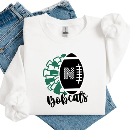 Bobcats Football & Cheer Crewneck