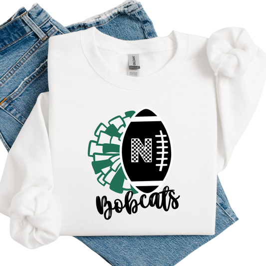 Bobcats Football & Cheer Crewneck