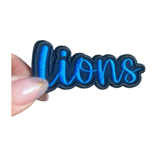 Detroit Lions 3 inch Iron On Patch