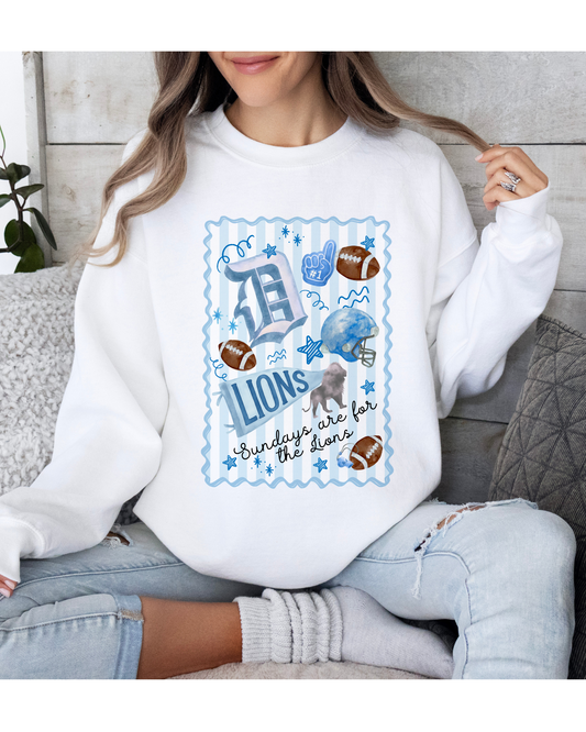 Sundays are for the Lions Crewneck