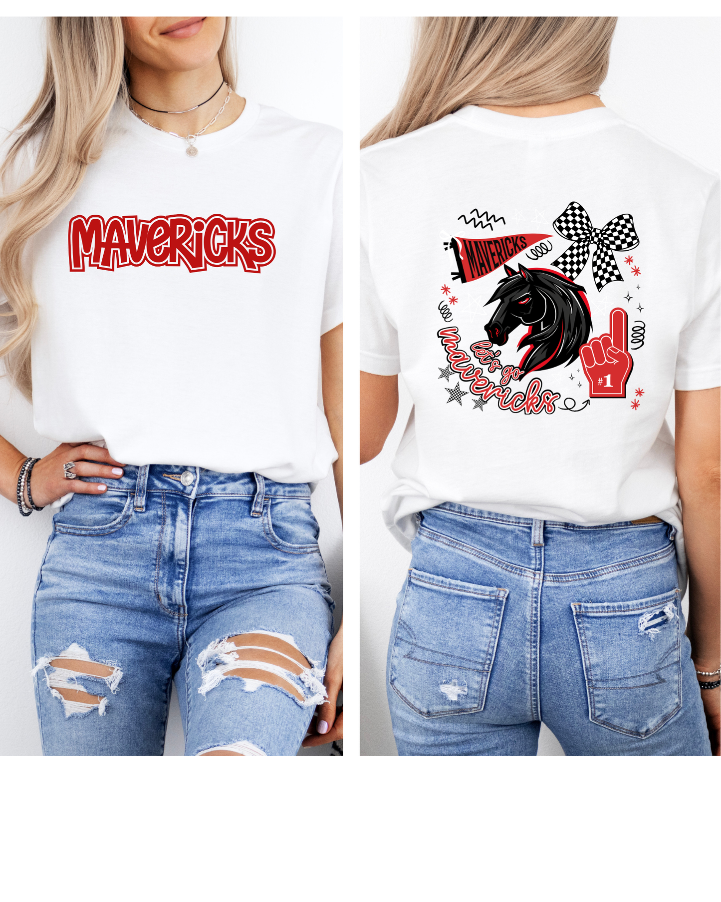 Mavericks White T-Shirt