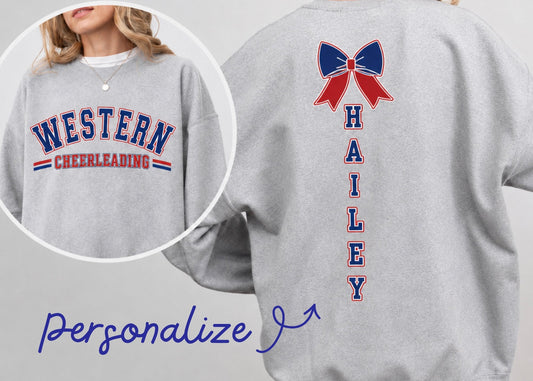 Western Cheer Personalized Crewneck