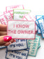 Funny Saying Iron-On Patch: Embroidered & Chenille Designs