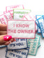 Funny Saying Iron-On Patch: Embroidered & Chenille Designs
