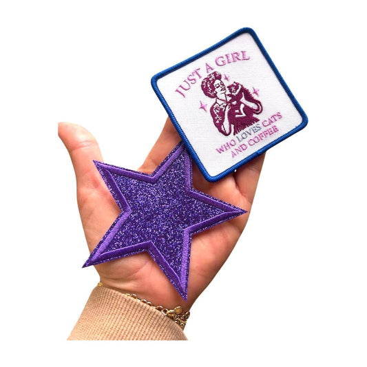 Embroidered Iron On Patches: Cat Lover, Trendy Designs