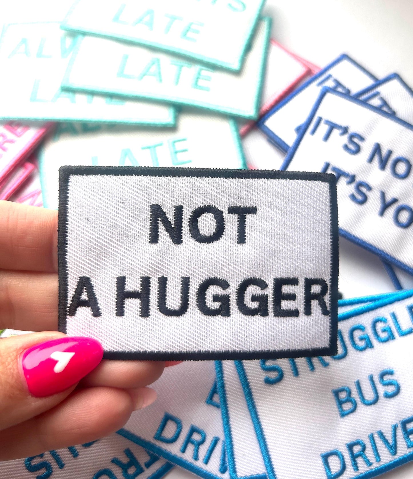 Funny Saying Iron-On Patch: Embroidered & Chenille Designs