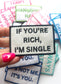 Funny Saying Iron-On Patch: Embroidered & Chenille Designs