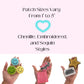 Iron-On Bow Patches: Assorted Colors, Sizes 1-3"