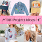 Neon Patches - Backpack Patches - Neon Filler Patches  - Trucker Hat Patches - Hearts and Stars