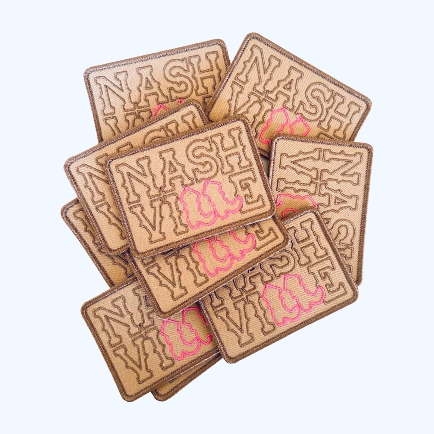 Nashville Iron-On Patch: Western Boots, Cowgirl Style