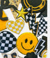 Black & Yellow Iron-On Patches: DIY Hat Bar Trucker Hat Embellishments